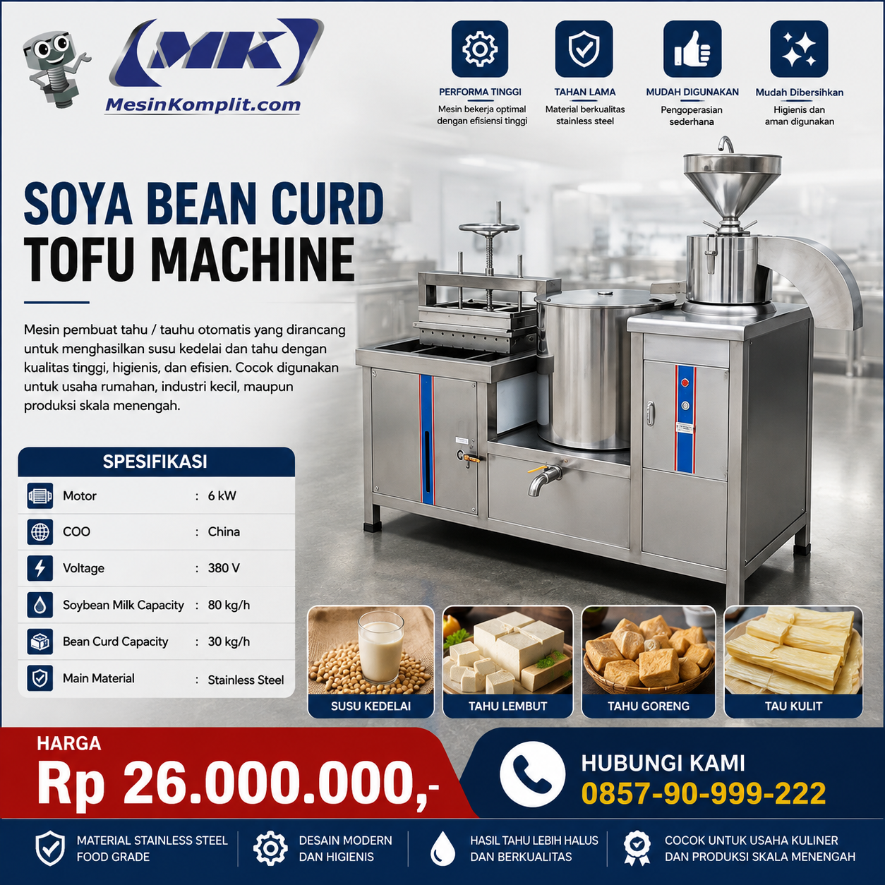 Mesin Susu Kedelai Tahu (...